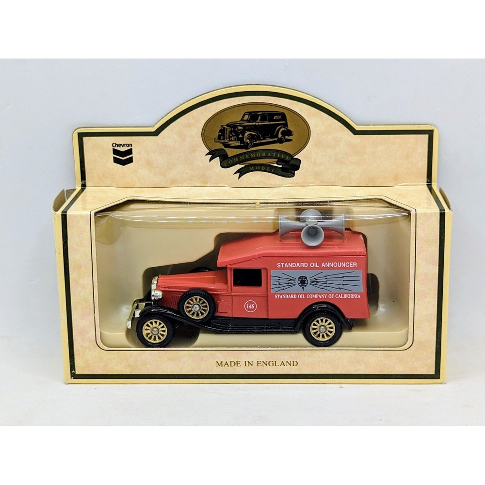1985 Lledo Days Gone Chevron Red Standard Oil Announcer Diecast